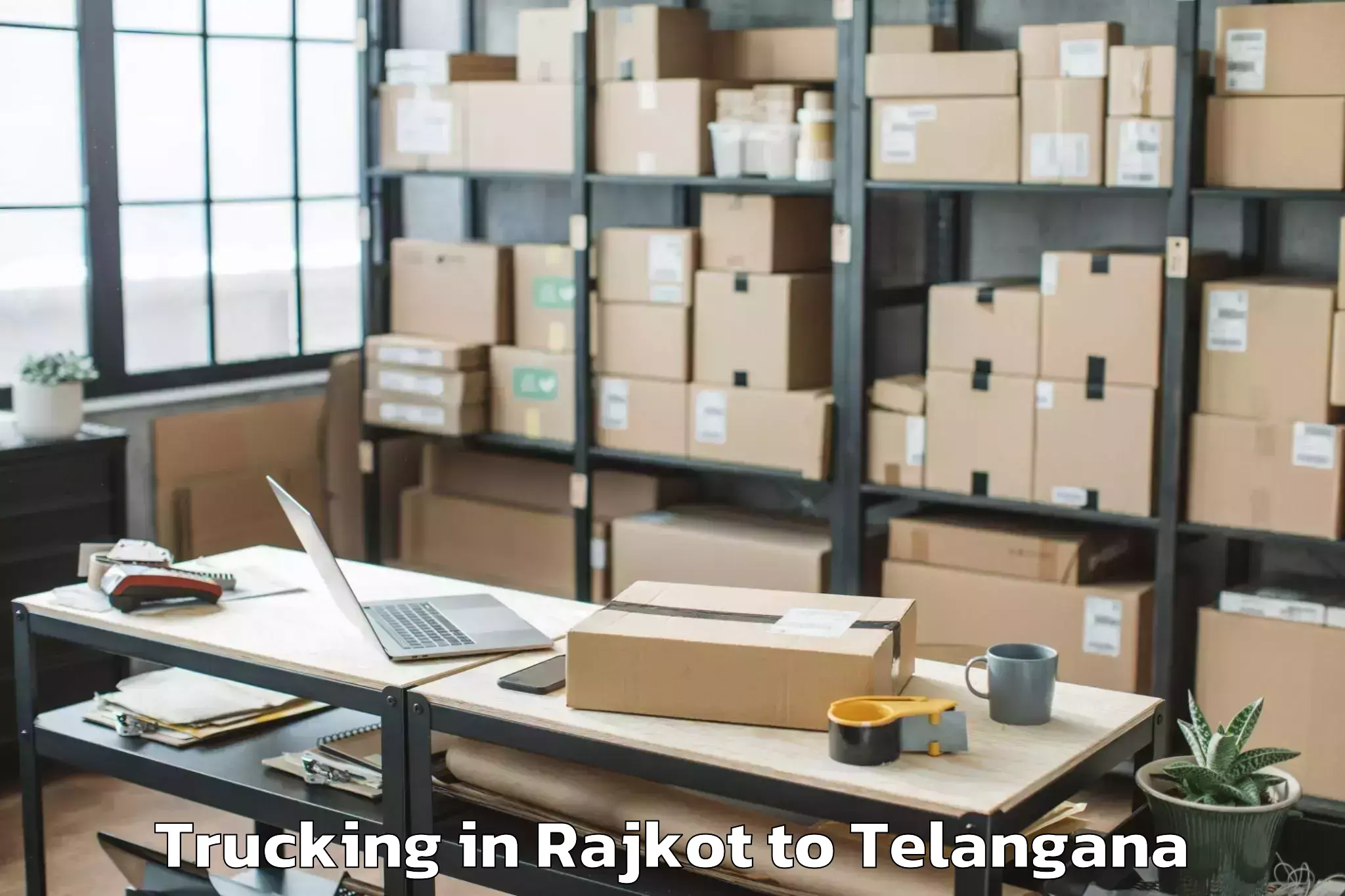 Top Rajkot to Singareni Trucking Available